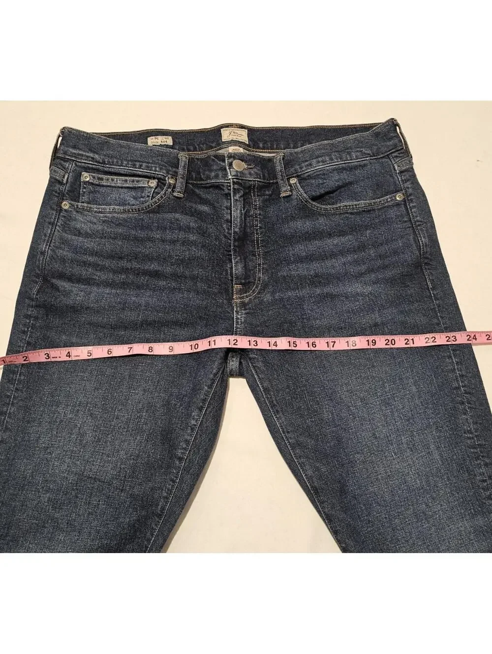 J Crew Men's Blue Denim Jeans Size W35 L32 Style 484